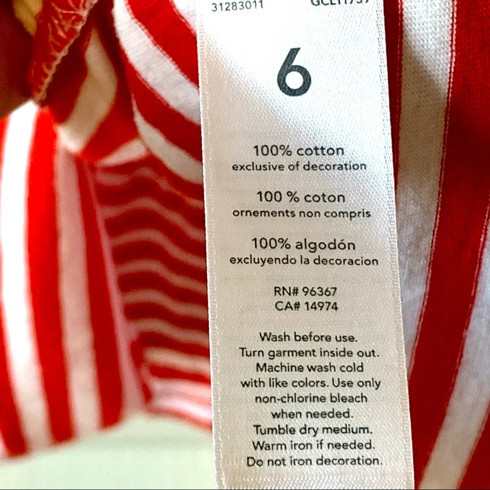 OSH KOSH B’GOSH Striped Drop Waist Dress—SZ. 6